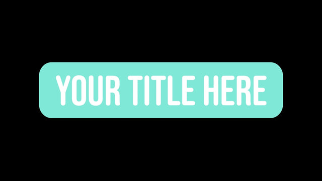 Auto Scaled Box Character Fade In Title Intro