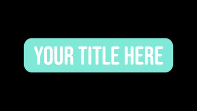 Auto Scaled Box Character Fade In Title Intro