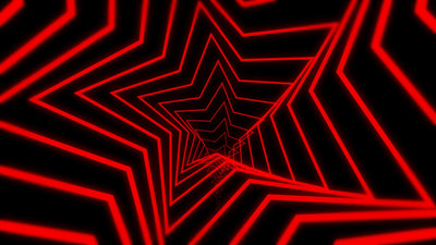 Neon Geometric Vortex Tunnel Glowing Background 02