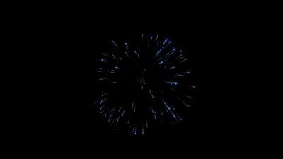 Blue Fireworks 03