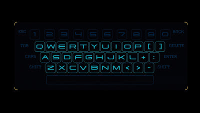 Hollywood HUD Keyboard