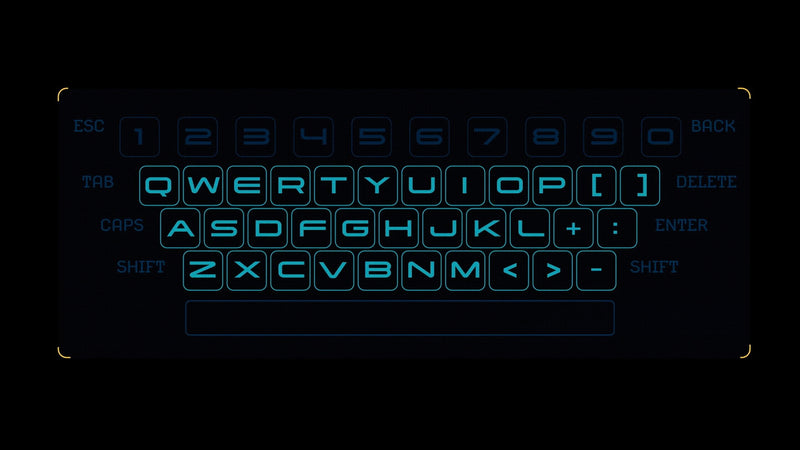 Hollywood HUD Keyboard