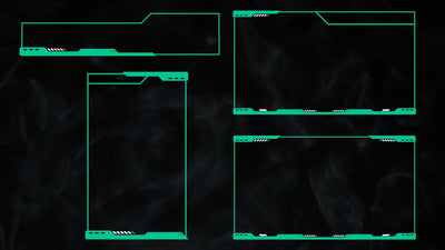 Sci-Fi Border Outline Element Pack 03