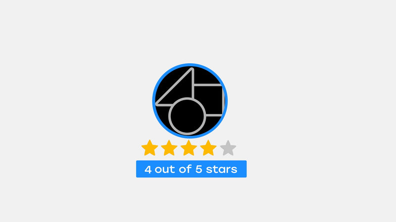 Rating Star Review Score Animated Infographic Variation