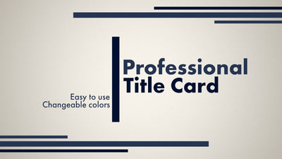 Elegant Business Video Title Card With Background Variation 02