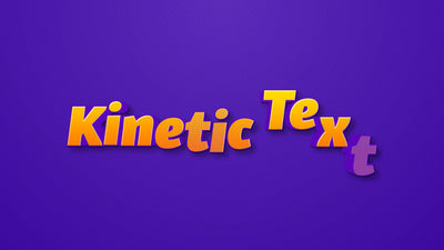 Kinetic Typography Colored Animation Text Title Intro