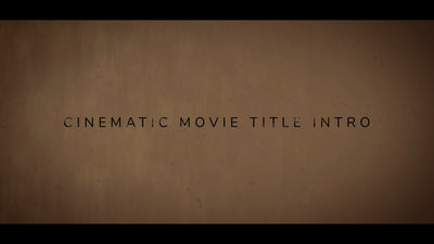 Old School Paper Cinematic Movie Trailer Title Intro