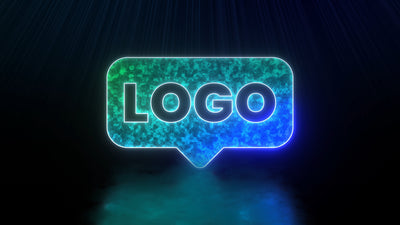 Sapphire Blue Shiny Logo Reveal
