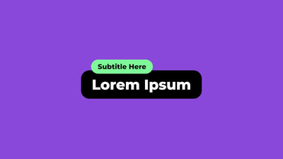 Modern Pop Up Title Variation 02