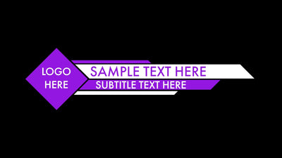Poppy Logo Lower Third Text Title Animation