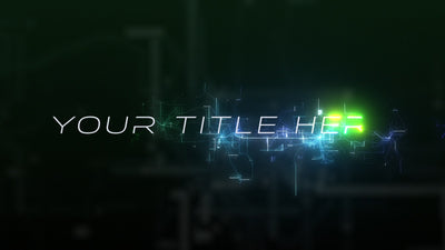 Computer Travel Matrix Motherboard Glowing Sci-Fi Title Intro
