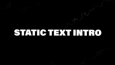 Twitching Wave Reveal Title Static Intro