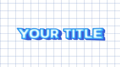 Modern Grid Soft Glow Text Distorted Title Intro