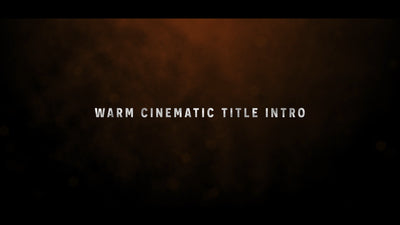 Cinematic Bars Warm Mysterious Text Title Intro