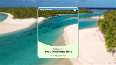 Travel Pop Up Media Highlight Panel Text Page