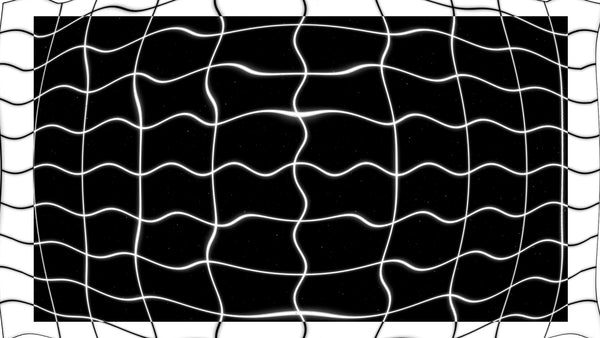 Modern Trippy Inverted Black White Wave Grid Background