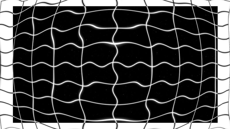 Modern Trippy Inverted Black White Wave Grid Background