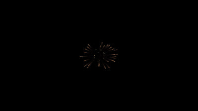 Firework Element Transparant Gold 07