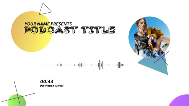 Playful Shapes Gradient Animated Podcast Talk Show Visualiser