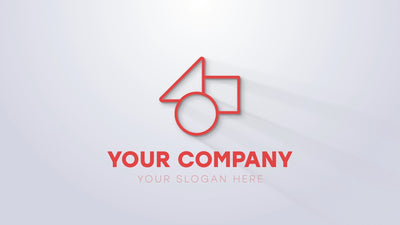 Clean Plain Flat Design Business Modern Light Logo Reveal