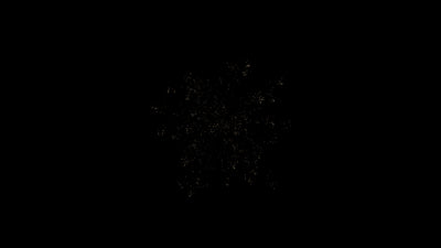 Firework Element Transparant Gold 05