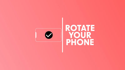 Rotate Your Phone Clean Animated Emblem 05