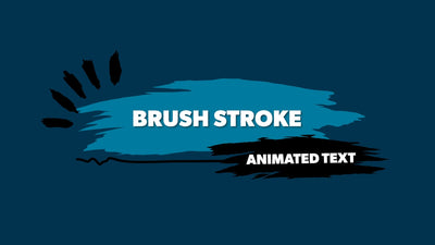 Brush Stroke Paint Drawing Fun Bright Lower Third 01
