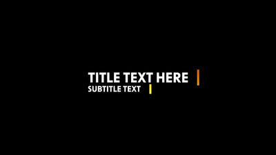 Simple Clean Rectangle Shape Lower Third Animation
