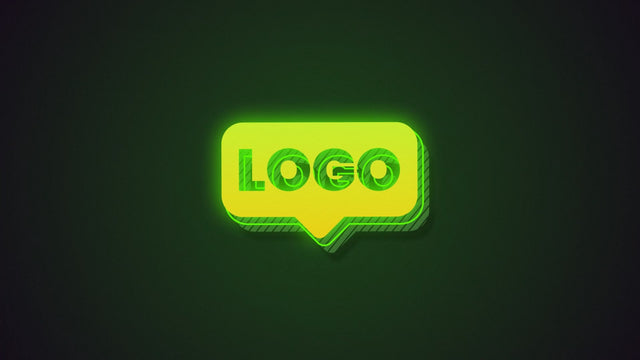 Neon Modern Glow Bold Logo Reveal Shine Light 02