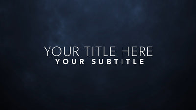 Cinematic Clouds Title Intro