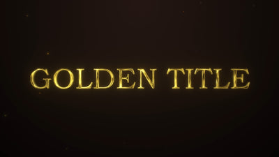 Melting In Gold Elengant Text Title Intro