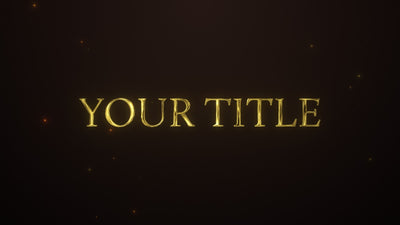 Melting In Gold Elegant Text Title Intro