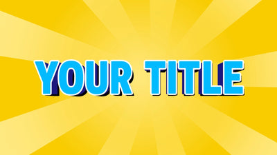 Comic Bright Intro TItle