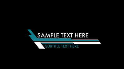 Slanted Lower Third Modern Block Design Variation 8