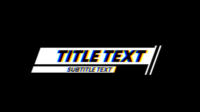 RGB Glitch Delay Echo Effect Modern Trendy Title 28