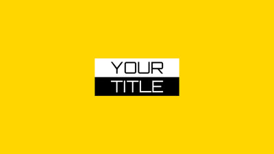 Trendy Title Intro