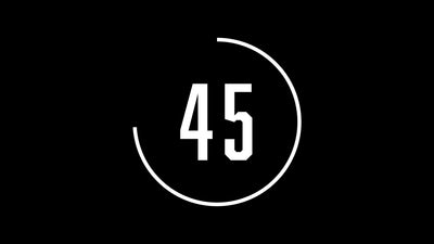 Minute Countdown 60 seconds Stopwatch Circle Animation Infograpic
