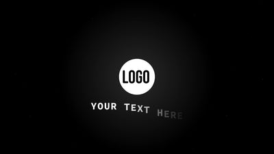 Circles Dark Particles Logo Reveal