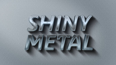Metal Shiny Extrude Realistic Text Reflective Title Intro