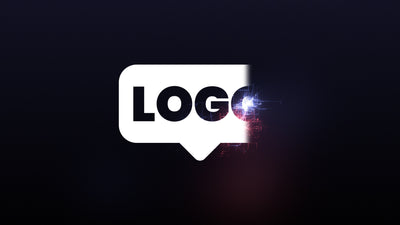 Digital Grid Computer Science Motherboard Particles Glow Logo Reveal