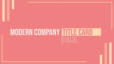 Elegant Business Video Title Card With Background Variation 03