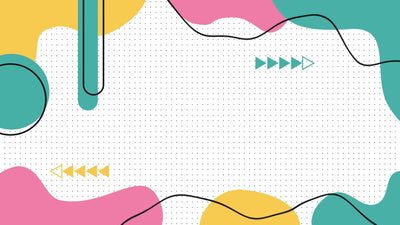 Modern Wave Shape Fun Elements Animated Background Variation 03