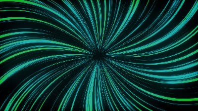 Portal Fly In Rotating Waved Lines Color Background