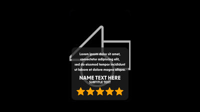 Testimonial Review Rating Panel Infographic Gradient