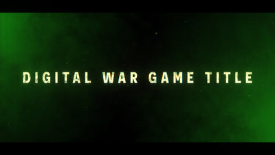 Digital Gaming War Grungy Particle Text Title Intro