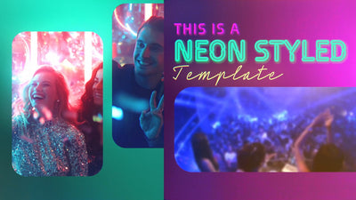 Neon Glowing Chromatic Urban Nightlife Party Intro Opener