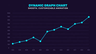 Dynamic Clean Modern Line Graphic Dot Infographic