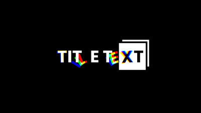 RGB Glitch Delay Echo Effect Modern Trendy Title Intro 14