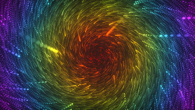 Rainbow Gradient Colors Particles Animated Background