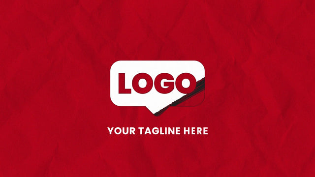Scribble Drawn Paper Pencil Logo Fill Reveal